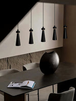 Loma Wood Pendant Light – Modern Minimalist LED Chandelier for Dining Room and Kitchen Island