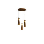 Loma Wood Pendant Light – Modern Minimalist LED Chandelier for Dining Room and Kitchen Island