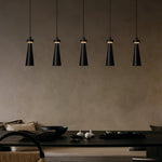 Loma Wood Pendant Light – Modern Minimalist LED Chandelier for Dining Room and Kitchen Island