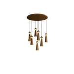 Loma Wood Pendant Light – Modern Minimalist LED Chandelier for Dining Room and Kitchen Island