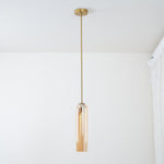 Long Tube Glass Pendant Light
