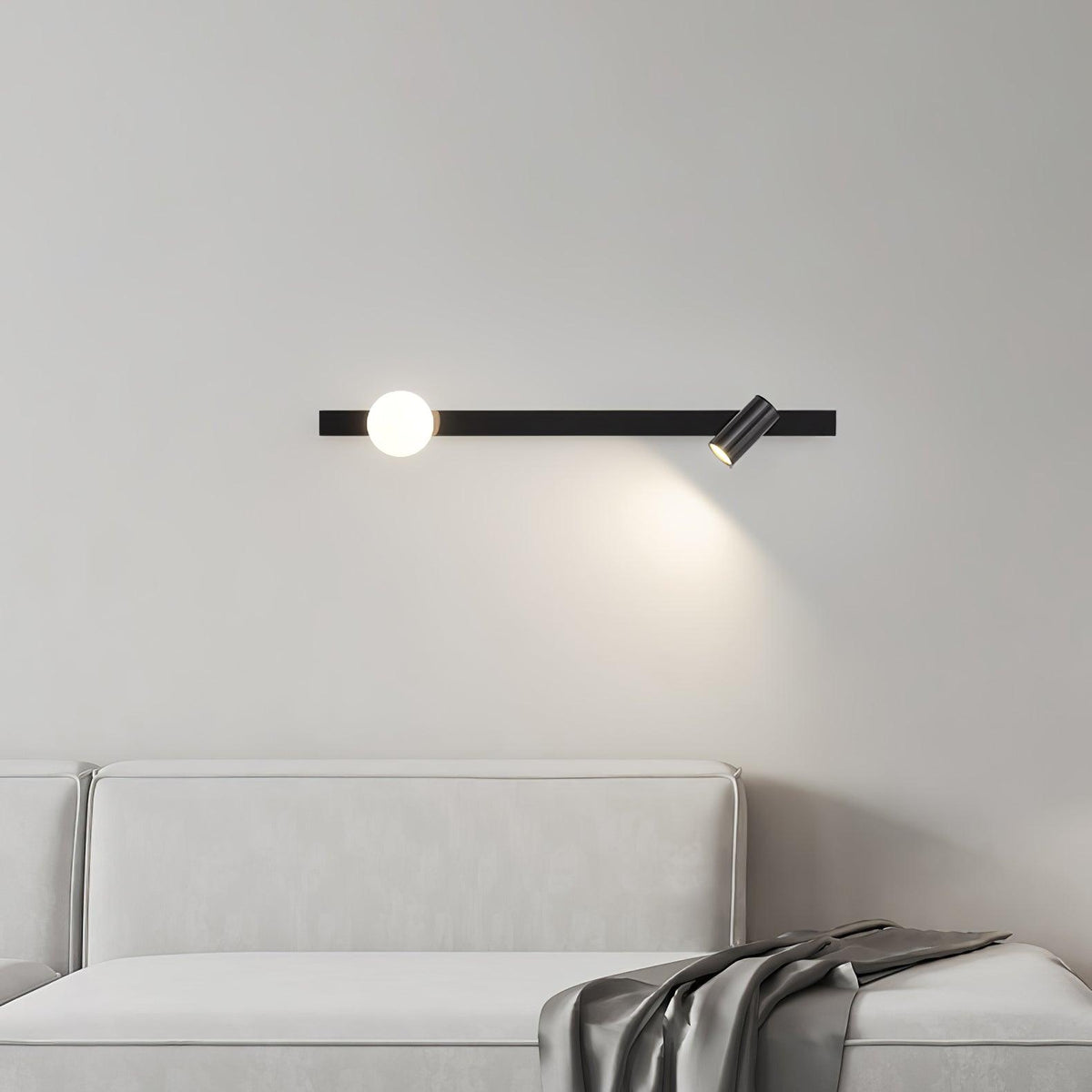 Long Arm Plug In Wall Light