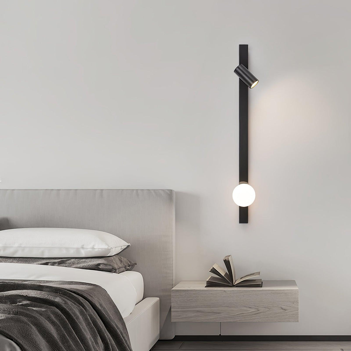 Long Arm Plug In Wall Light