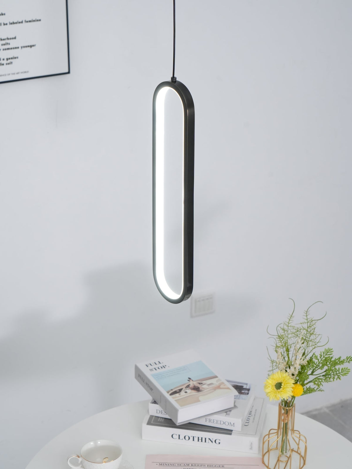 Long Oval Led Pendant Lamp