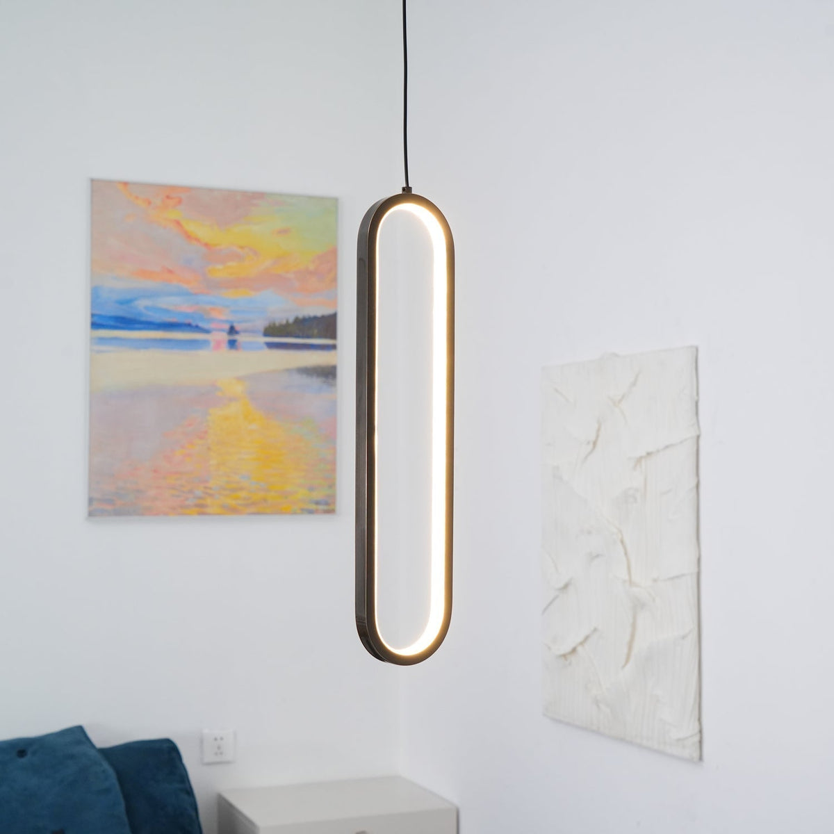 Long Oval Led Pendant Lamp
