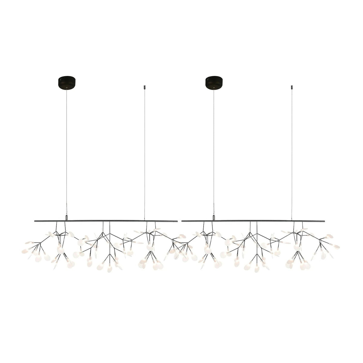 Firefly Linear LED Chandelier – Modern Acrylic Pendant Light for Dining & Living Spaces
