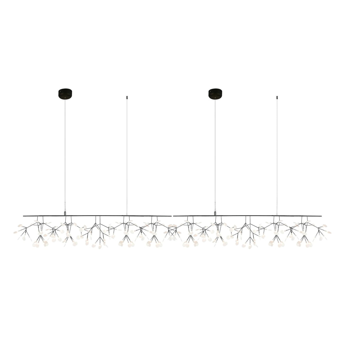 Firefly Linear LED Chandelier – Modern Acrylic Pendant Light for Dining & Living Spaces