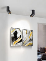 Long tube ring rotating downlight
