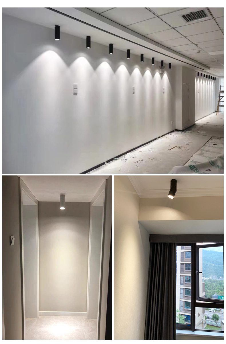 Long tube ring rotating downlight