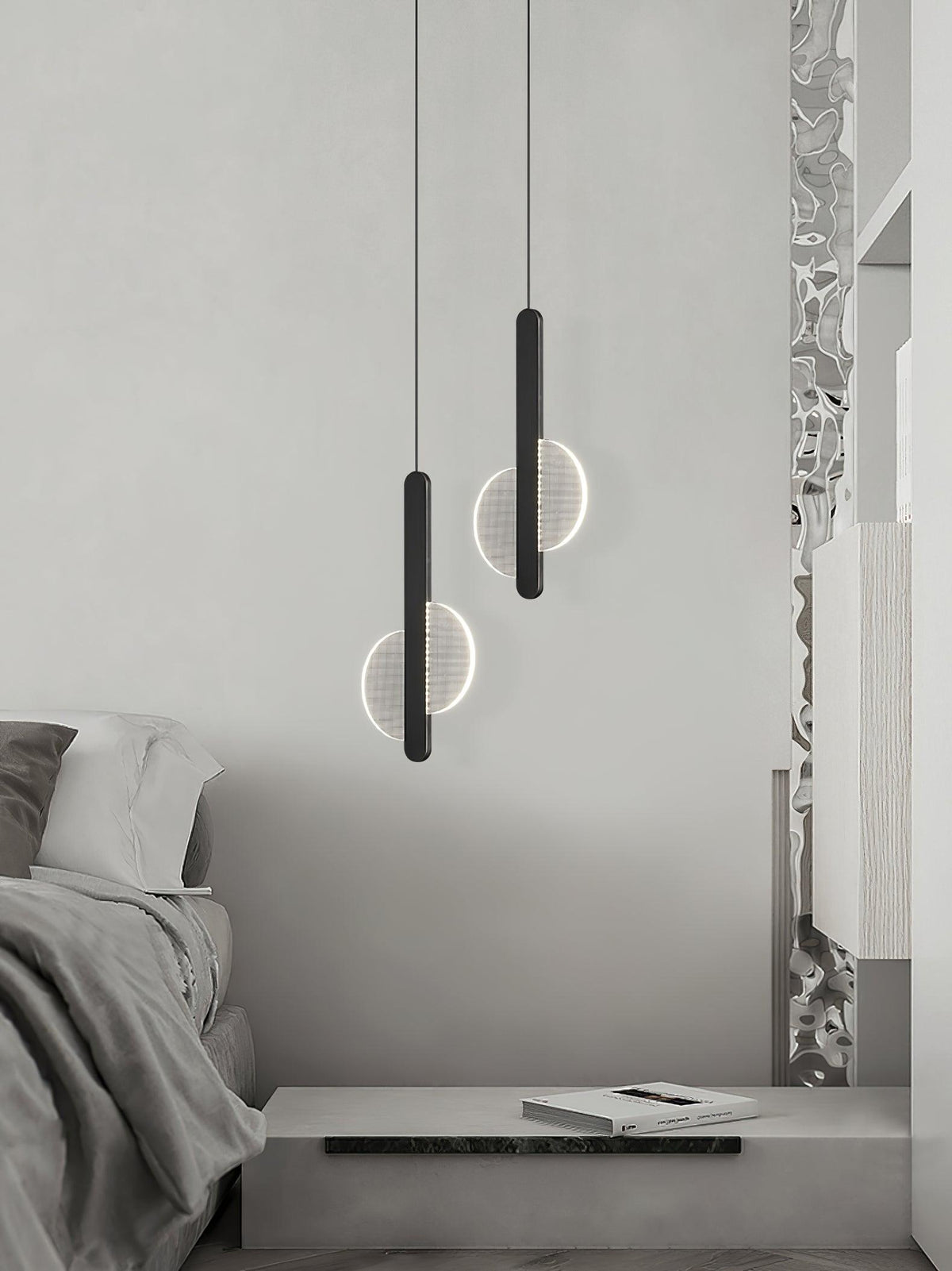 Loomis Modern Brass LED Pendant Light for Dining Room and Living Space