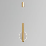 Loomis Modern Brass LED Pendant Light for Dining Room and Living Space