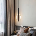Loomis Modern Brass LED Pendant Light for Dining Room and Living Space
