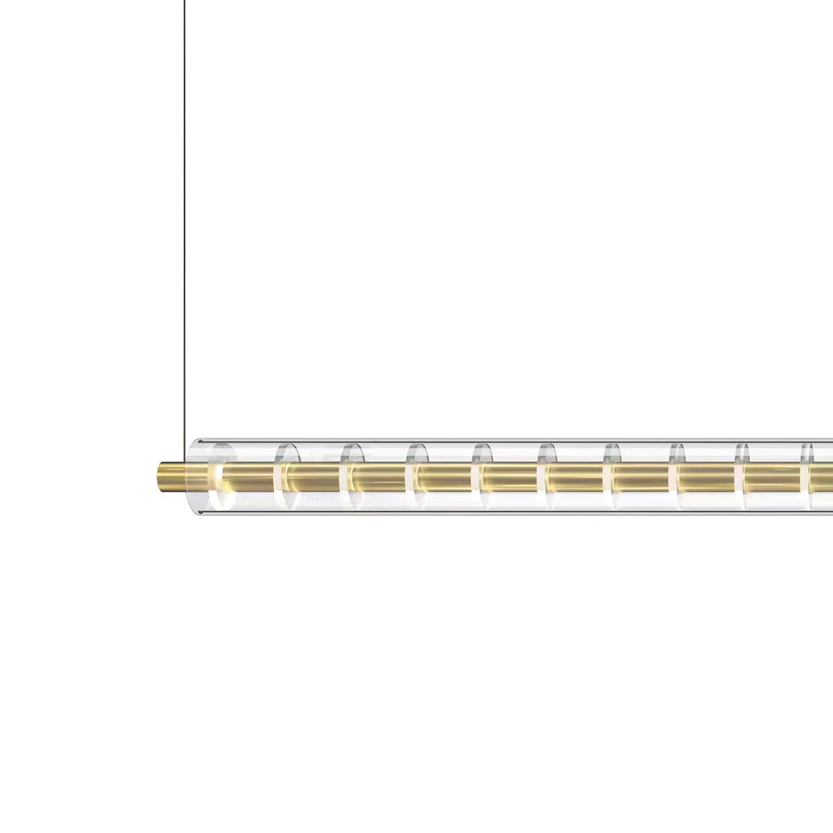 Loop Pendant Light – Modern Linear LED Chandelier in Gold or Black