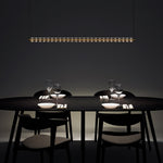 Loop Pendant Light – Modern Linear LED Chandelier in Gold or Black