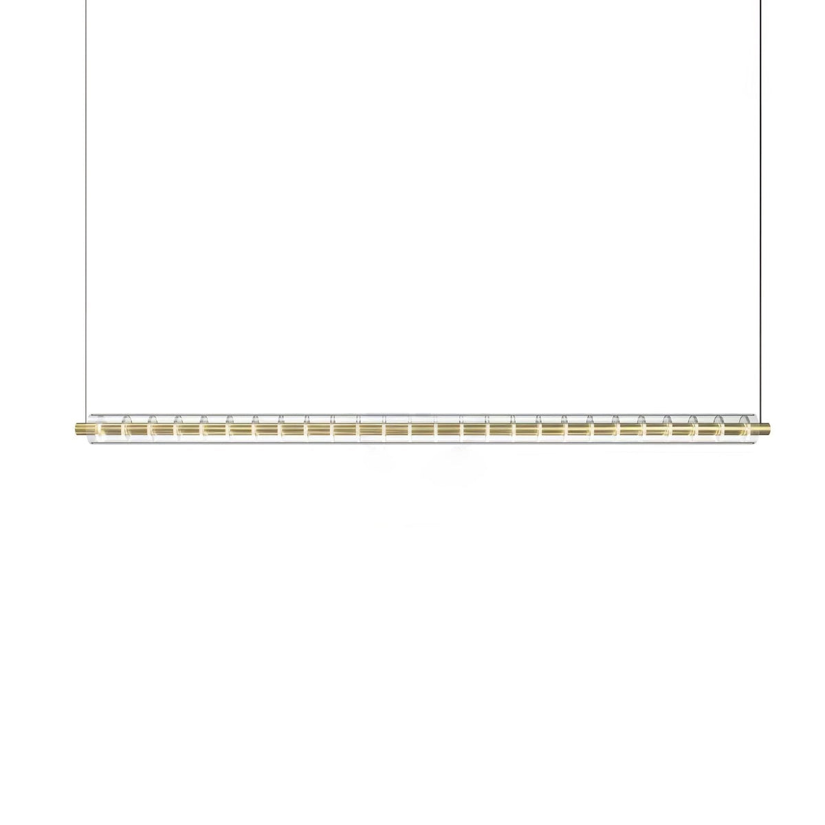 Loop Pendant Light – Modern Linear LED Chandelier in Gold or Black