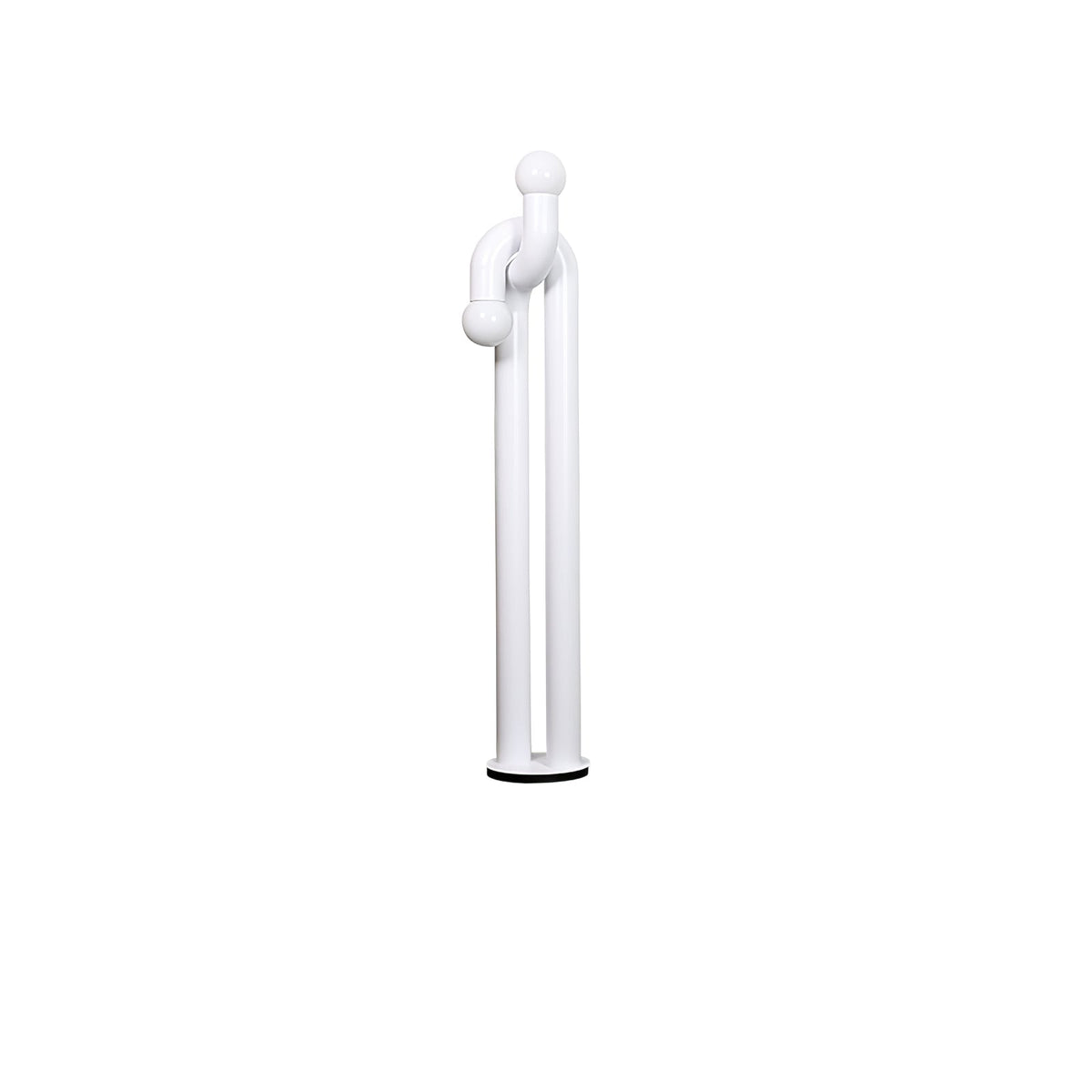 Loopi Modern Arc Floor Lamp with Twin Globe Shades
