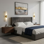 Cavoya Natural Alabaster Wall Sconce with Dual-Ended LED Glow