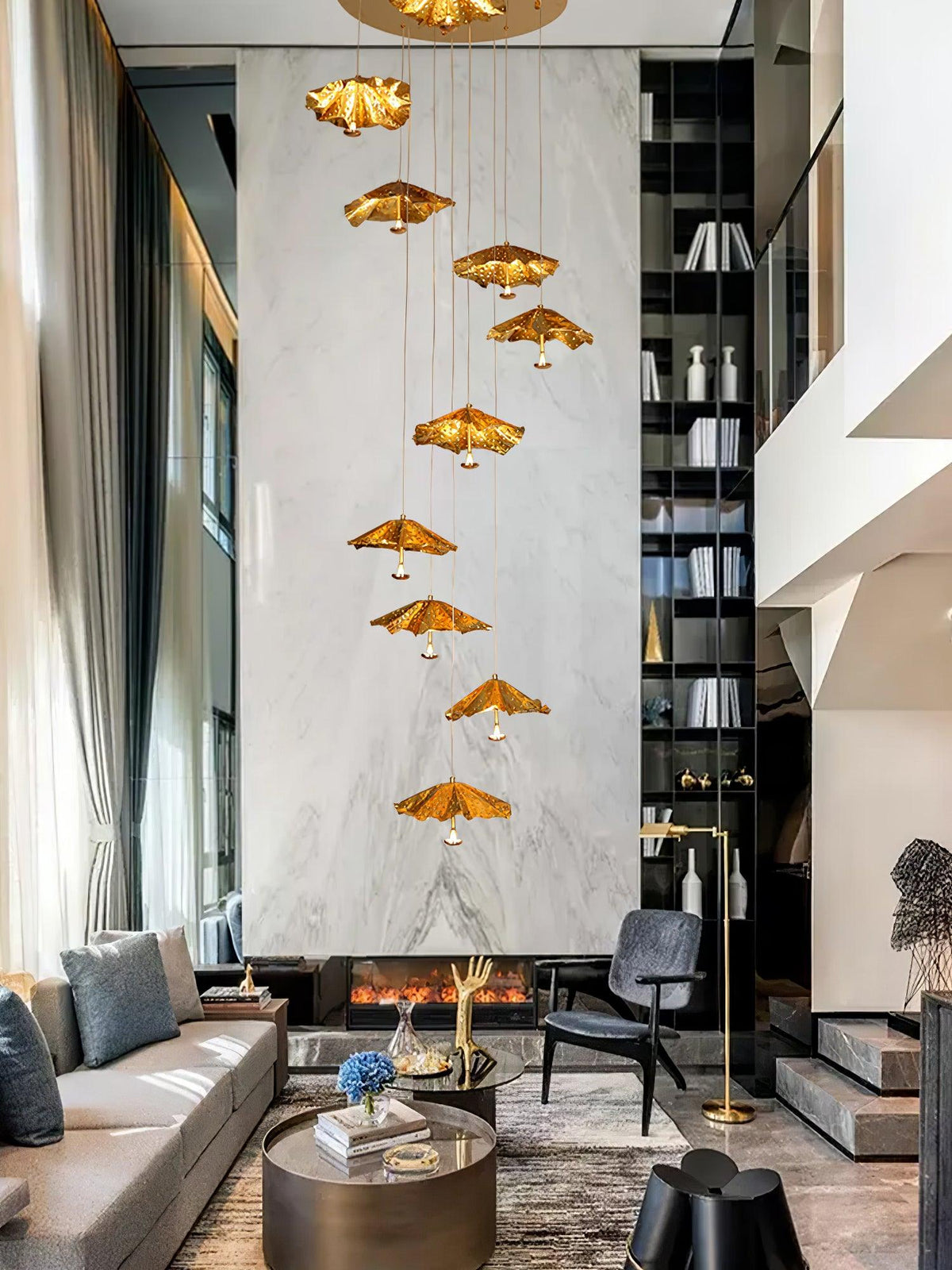 Lotus Leaf Chandelier