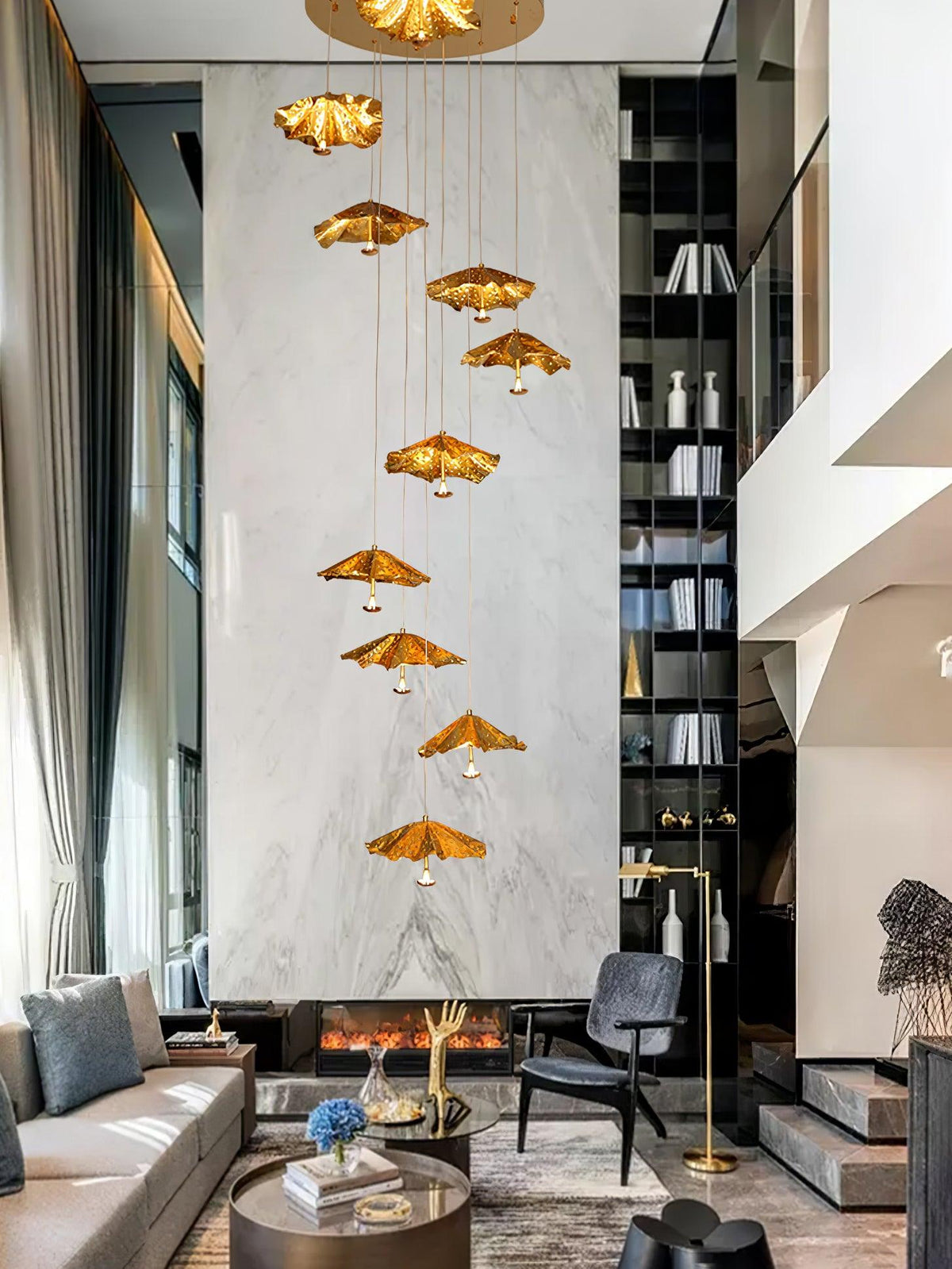 Lotus Leaf Chandelier