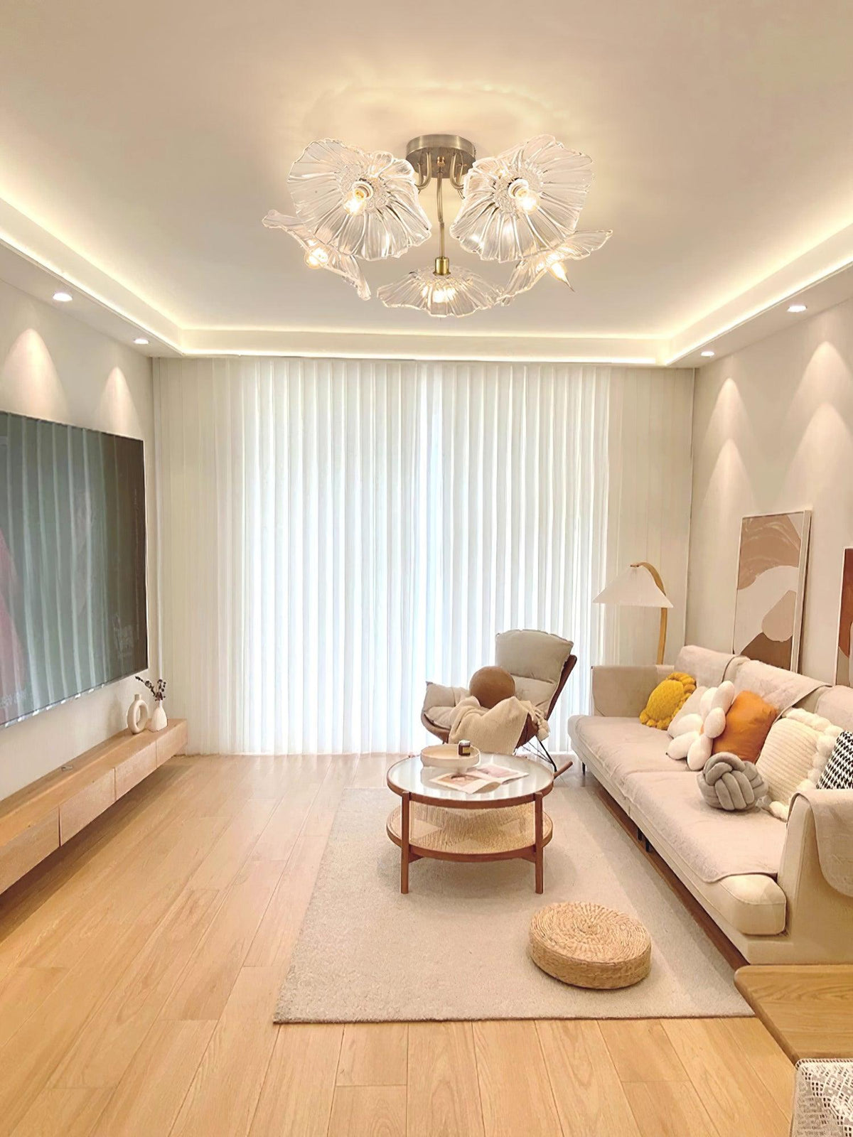 lotus-leaf-glass-ceiling-lamp