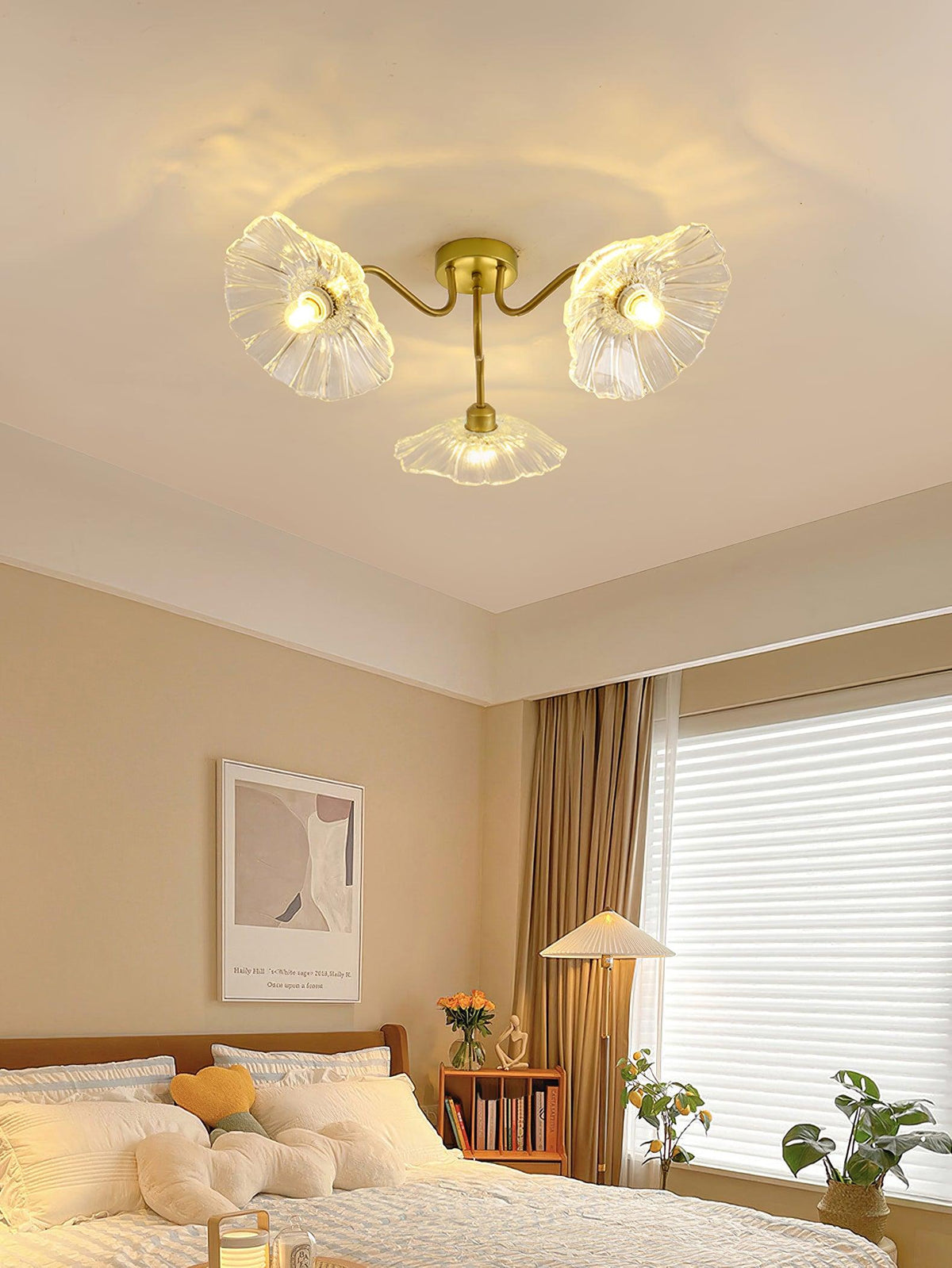 lotus-leaf-glass-ceiling-lamp