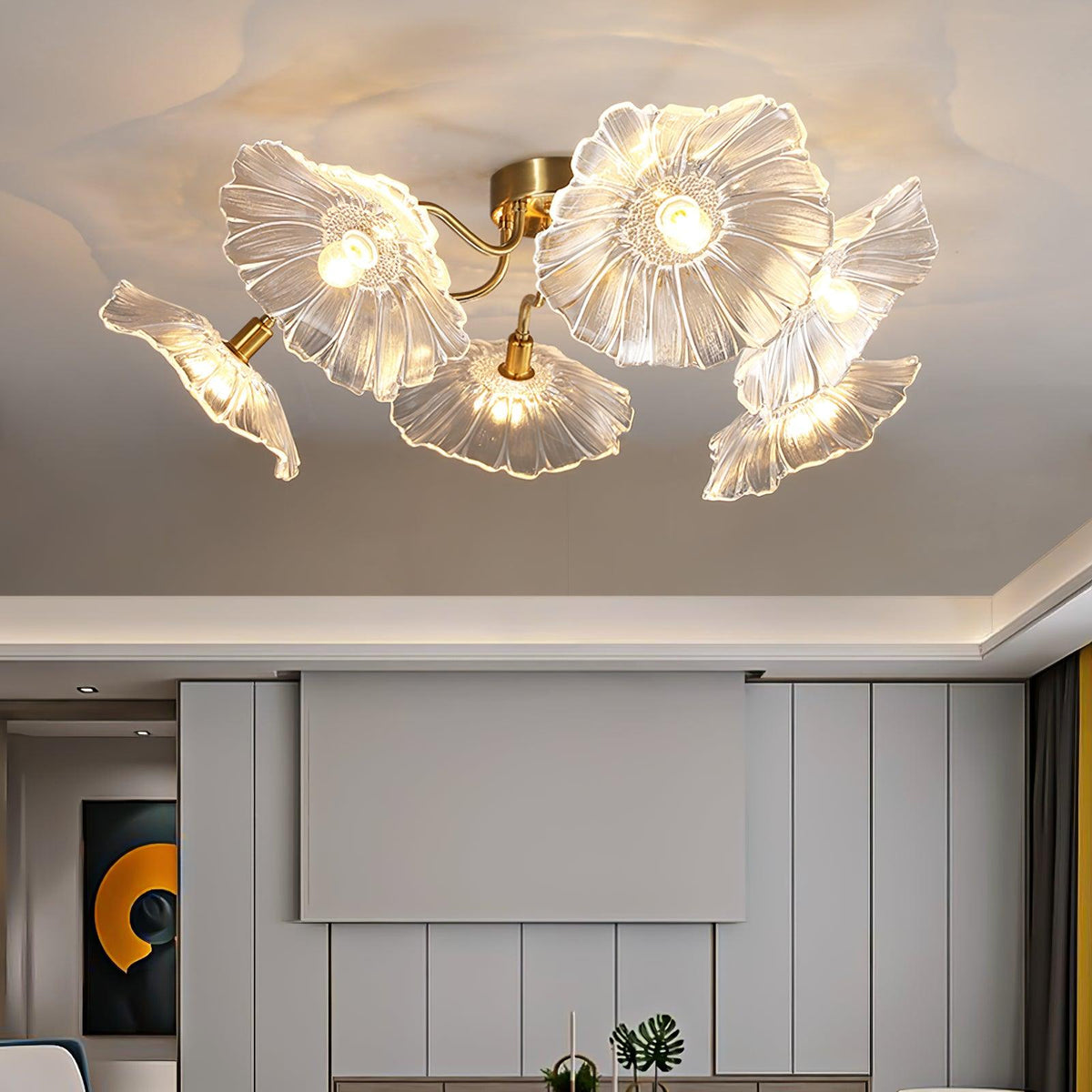 lotus-leaf-glass-ceiling-lamp