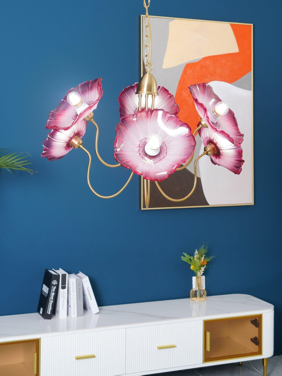 lotus-leaf-glass-chandelier