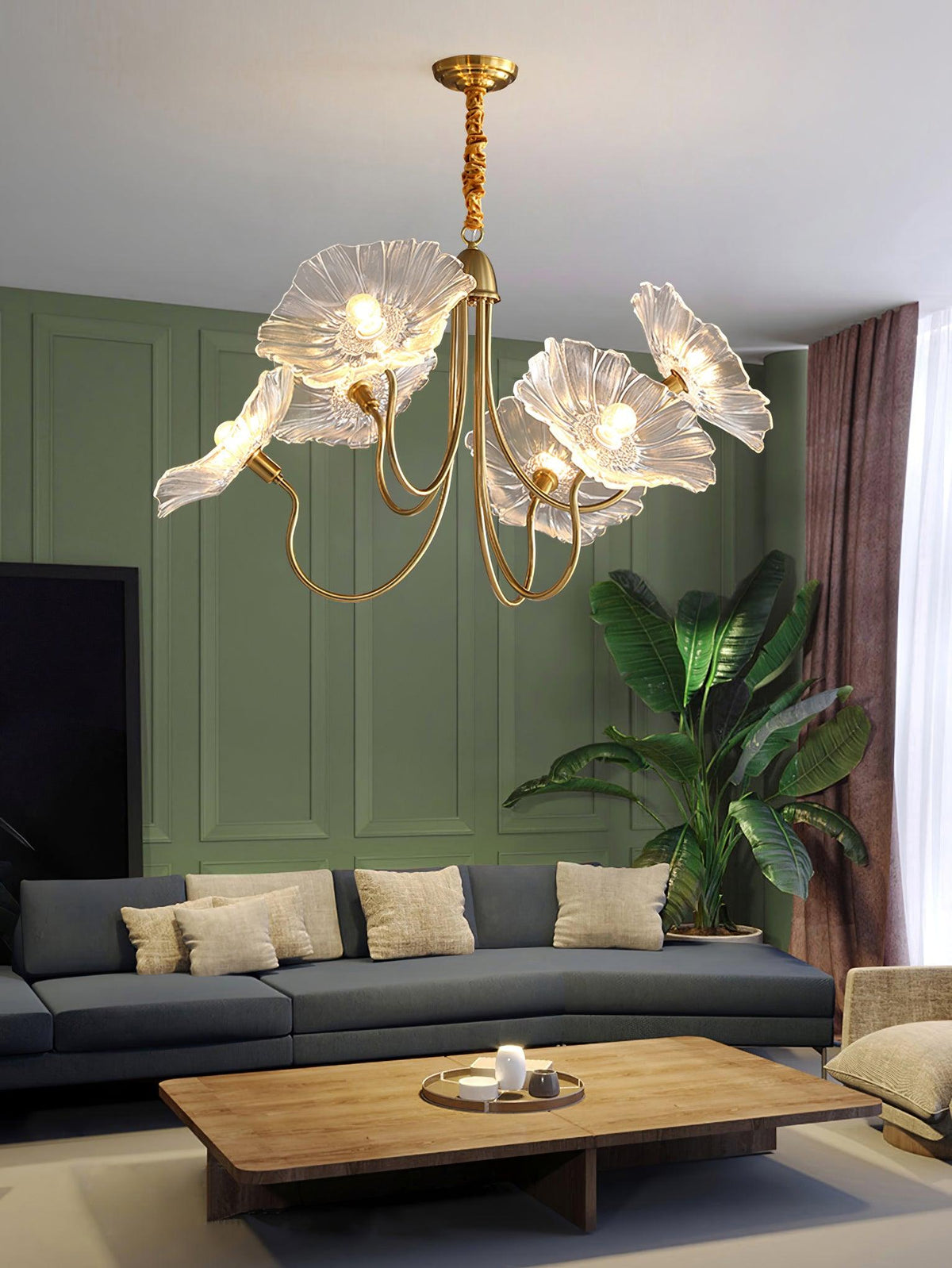 lotus-leaf-glass-chandelier
