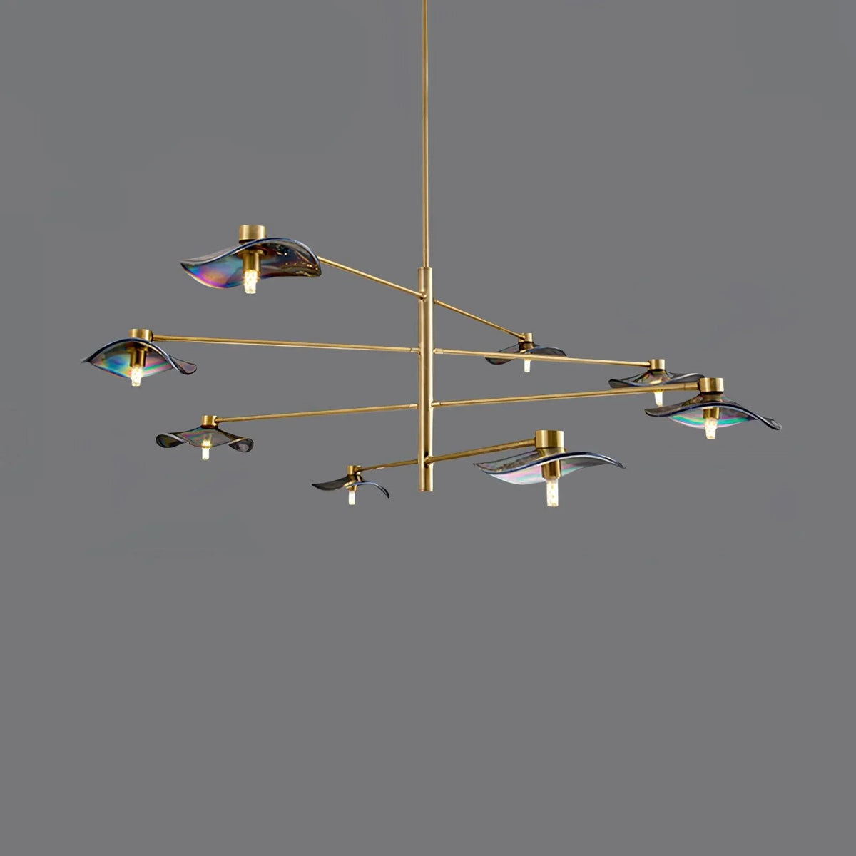 lotus-leaves-glass-chandelier