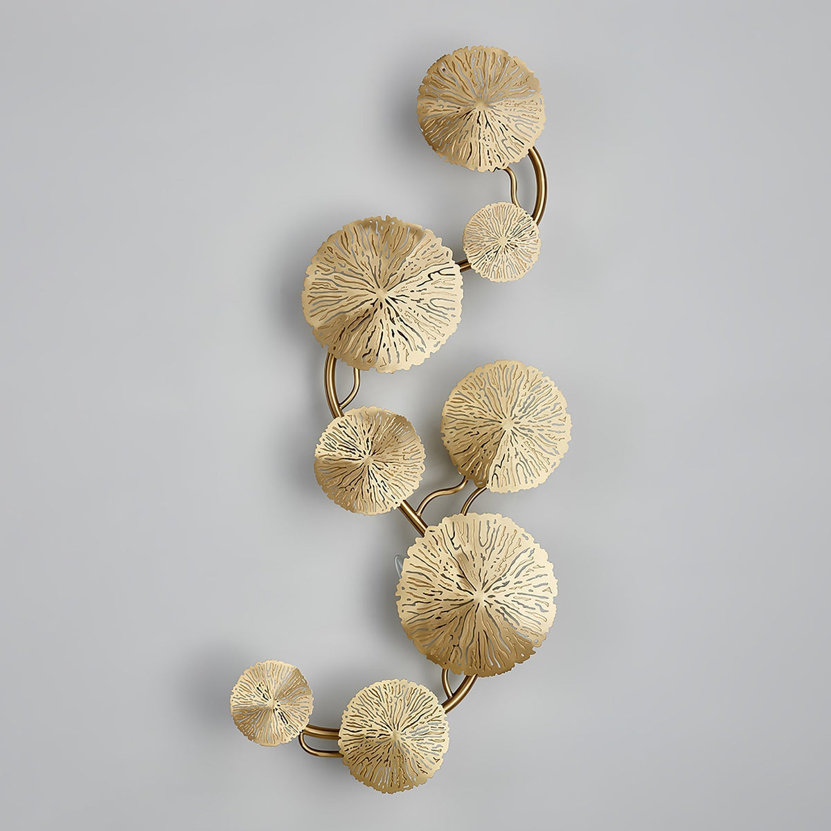 Pure Copper Lotus Leaf Wall Sconce