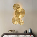 Pure Copper Lotus Leaf Wall Sconce