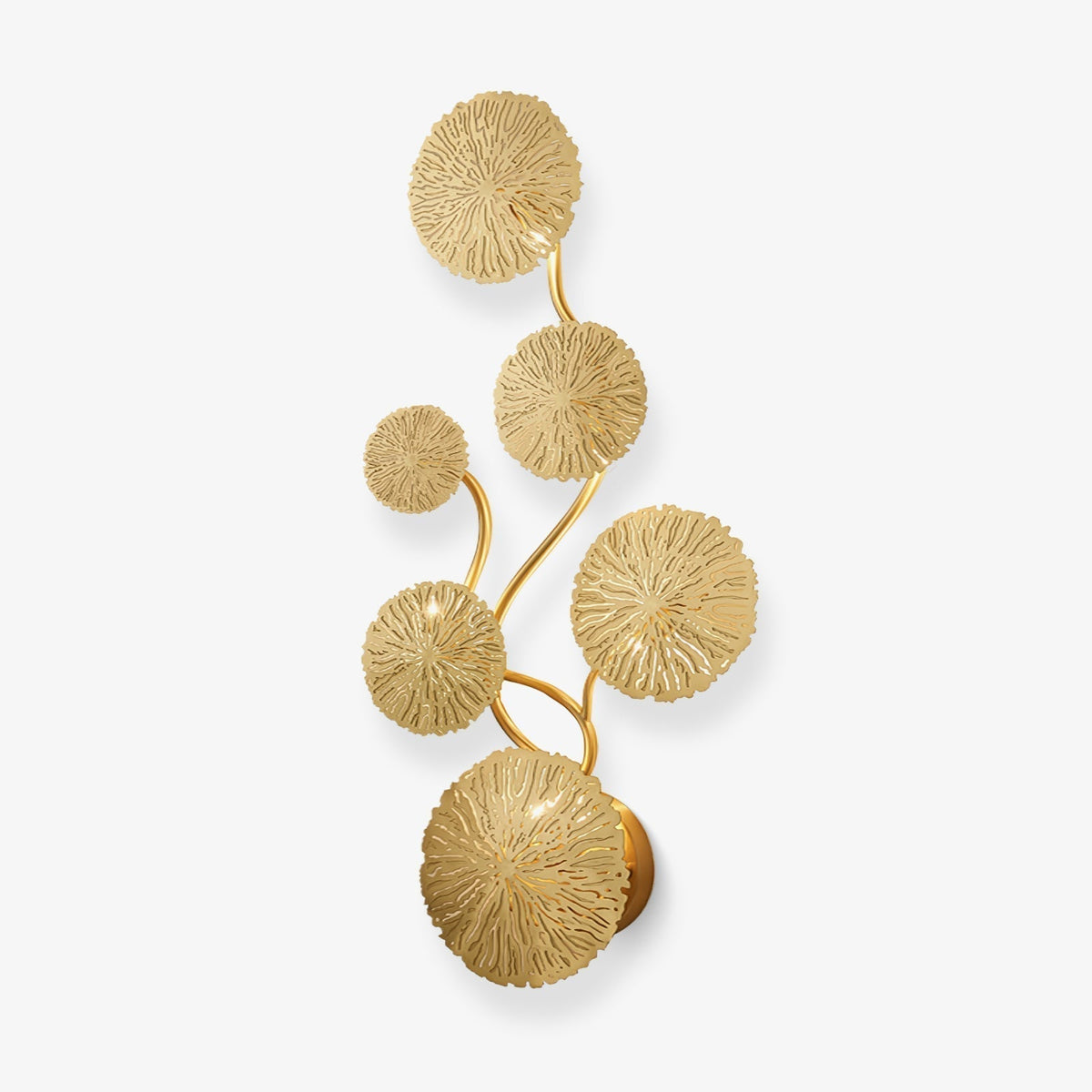 Pure Copper Lotus Leaf Wall Sconce
