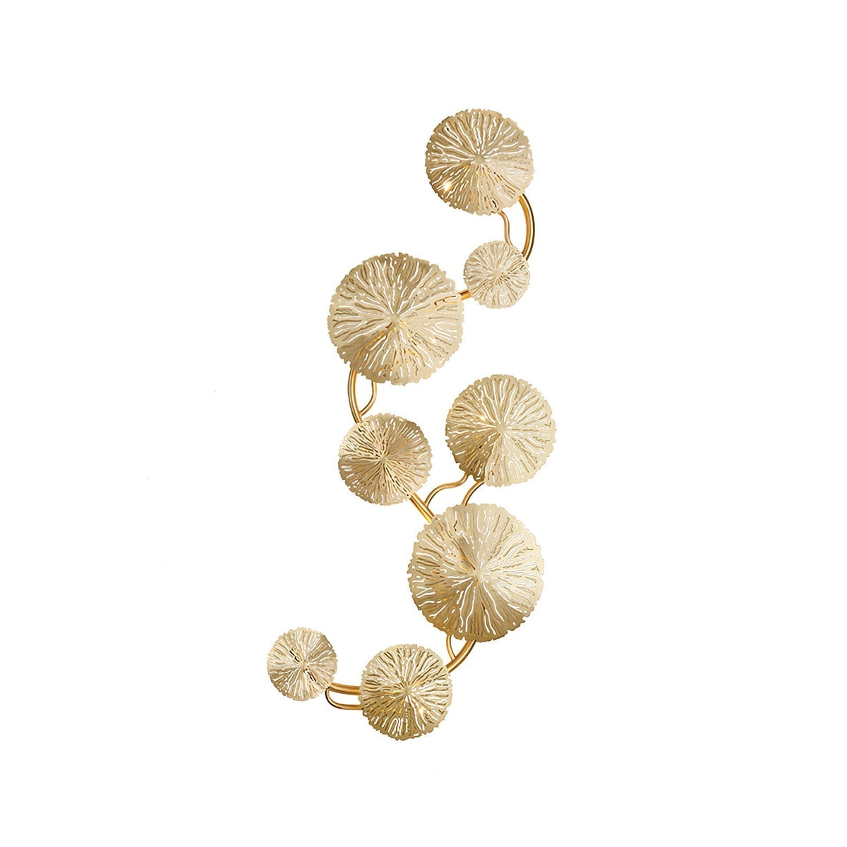 Pure Copper Lotus Leaf Wall Sconce