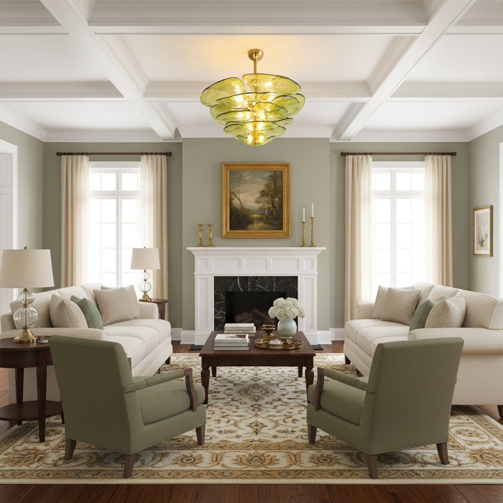 lotus-leaf-layered-glass-chandelier