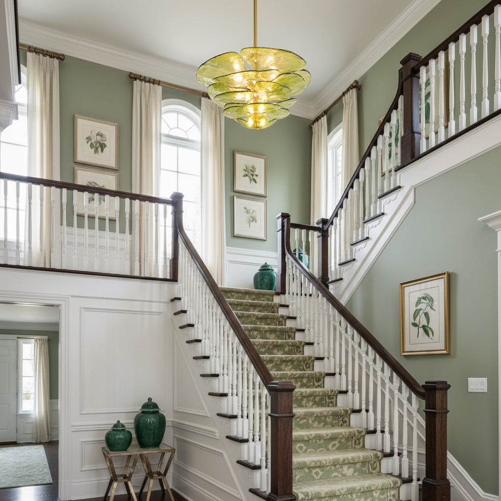 lotus-leaf-layered-glass-chandelier