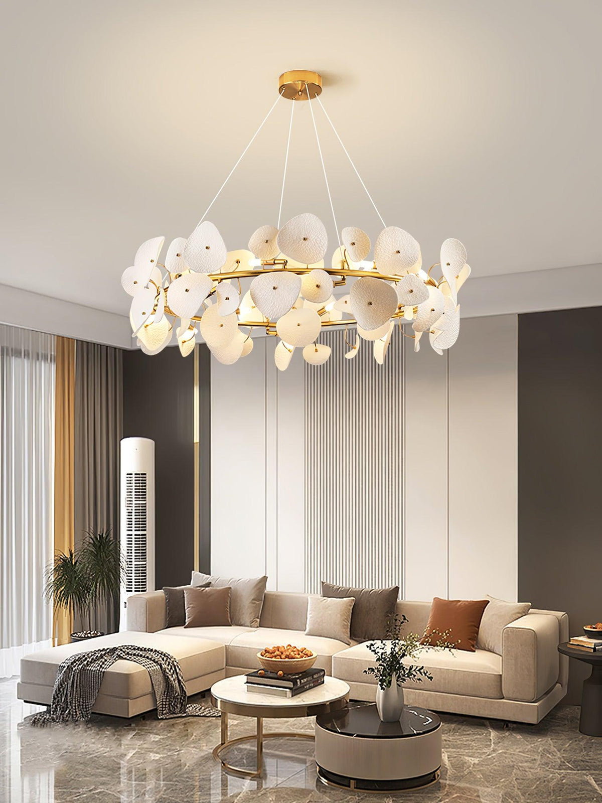 lotus-petal-chandelier