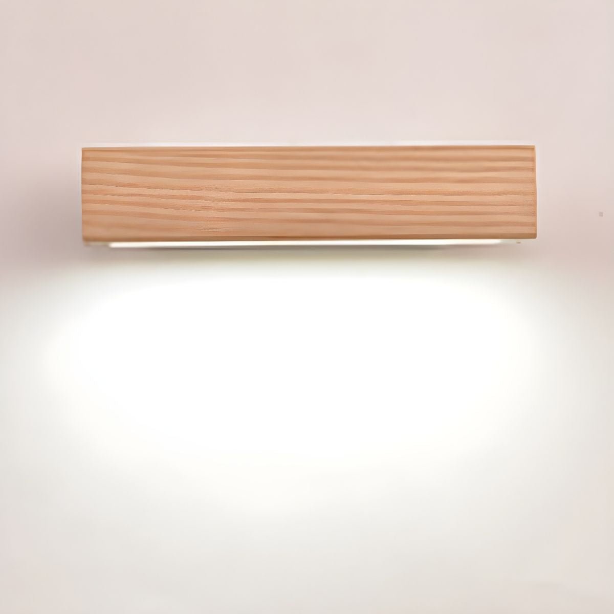Luca Angle LED Wall Sconce in Natural Wood Finish