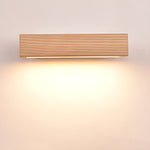 Luca Angle LED Wall Sconce in Natural Wood Finish