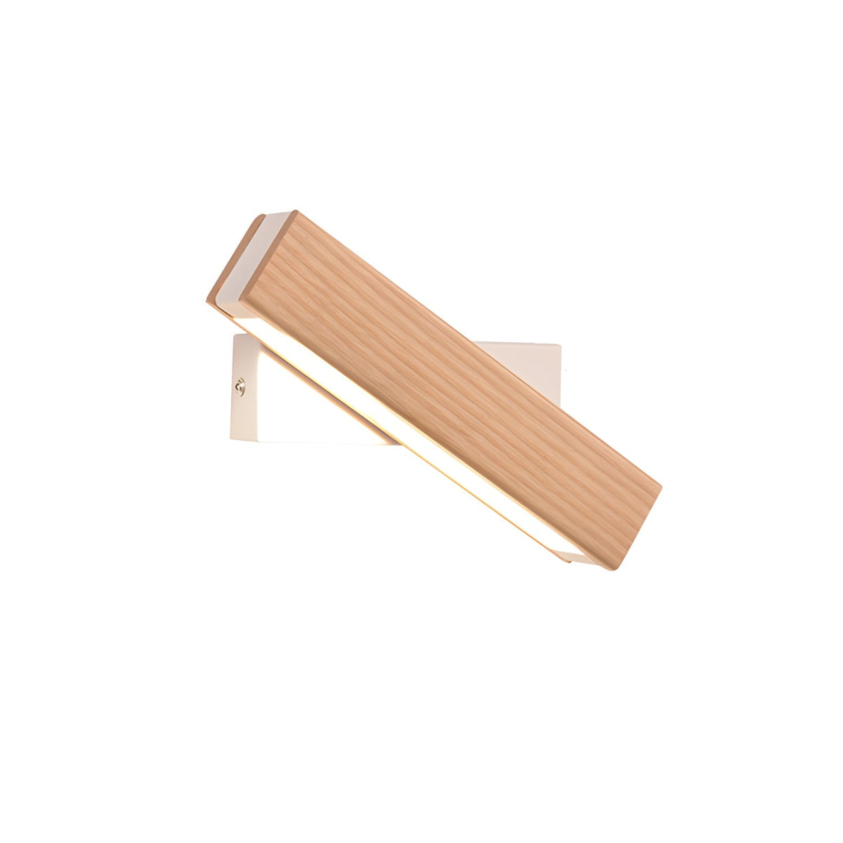 Luca Angle LED Wall Sconce in Natural Wood Finish