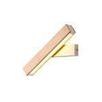 Luca Angle LED Wall Sconce in Natural Wood Finish