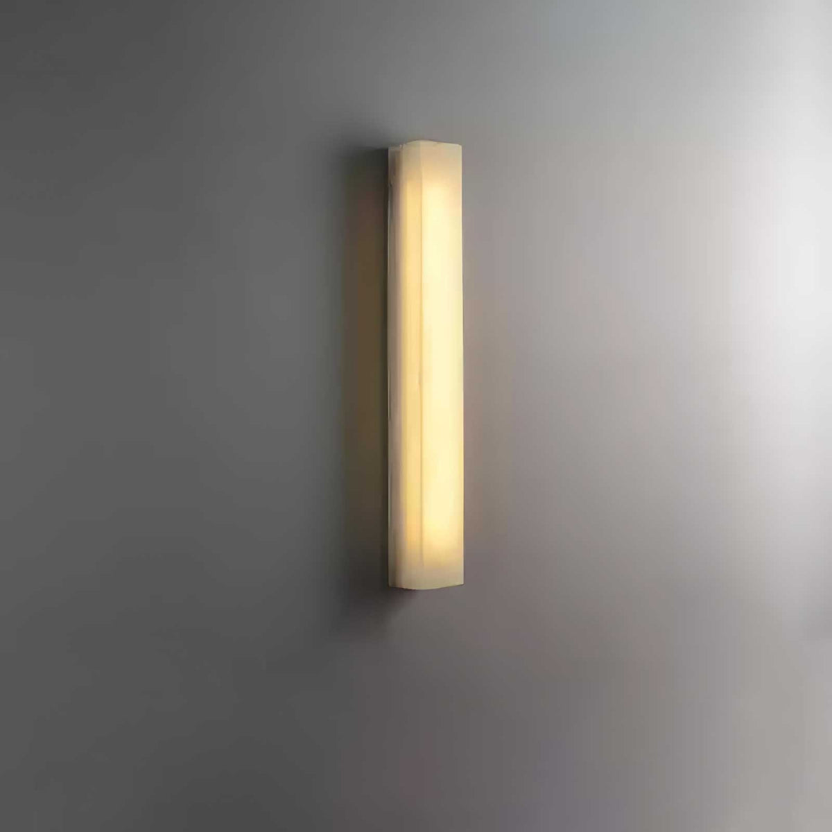 Lucent Pillar Alabaster Wall Sconce – Modern LED Wall Light