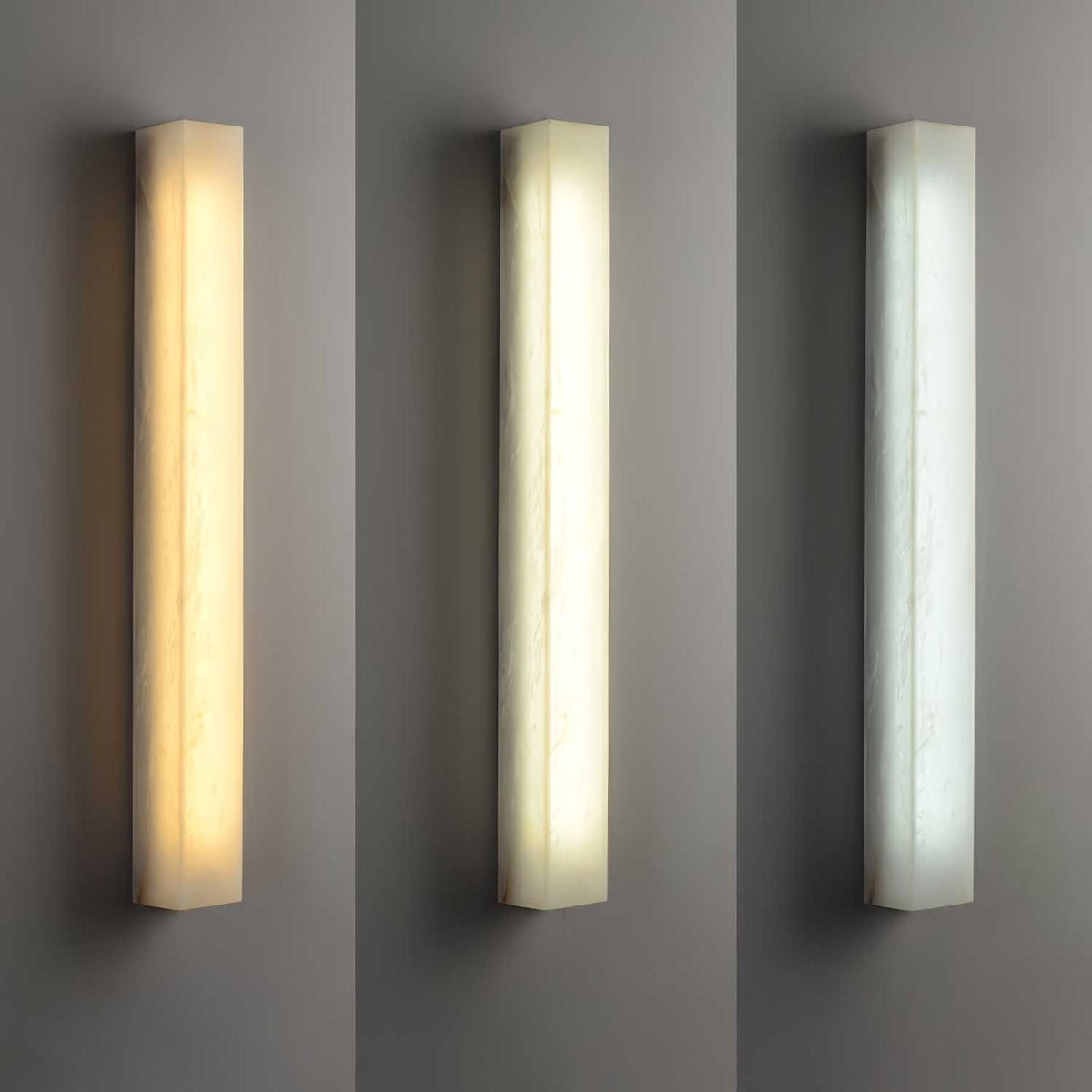 Lucent Pillar Alabaster Wall Sconce – Modern LED Wall Light