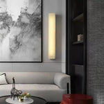 Lucent Pillar Alabaster Wall Sconce – Modern LED Wall Light