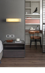 Lucent Pillar Alabaster Wall Sconce – Modern LED Wall Light