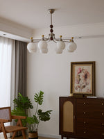 Lucienne Orb Chandelier – Modern Glass & Gold Pendant Light