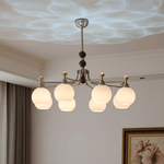 Lucienne Orb Chandelier – Modern Glass & Gold Pendant Light