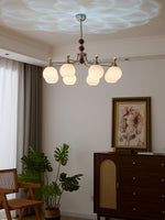 Lucienne Orb Chandelier – Modern Glass & Gold Pendant Light