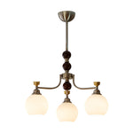Lucienne Orb Chandelier – Modern Glass & Gold Pendant Light