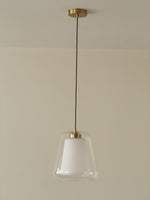 Lucinda Glass Pendant Light in Gold Finish for Modern Interiors