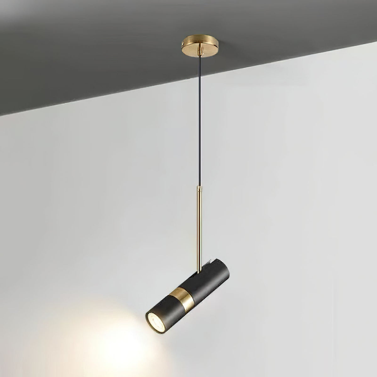 Lukas Modern Pendant Light in Iron and Aluminum